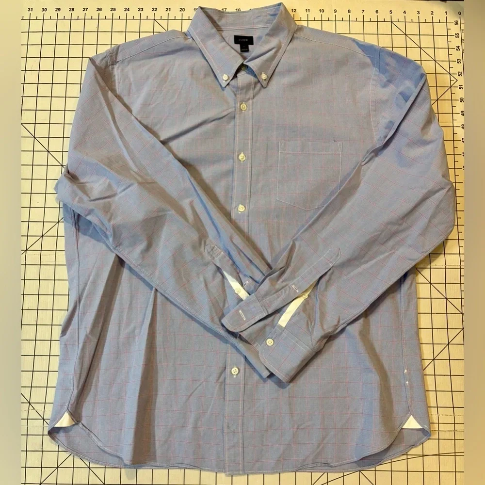 J.‎ Crew Men’s XL Blue/Pink Button Down Shirt